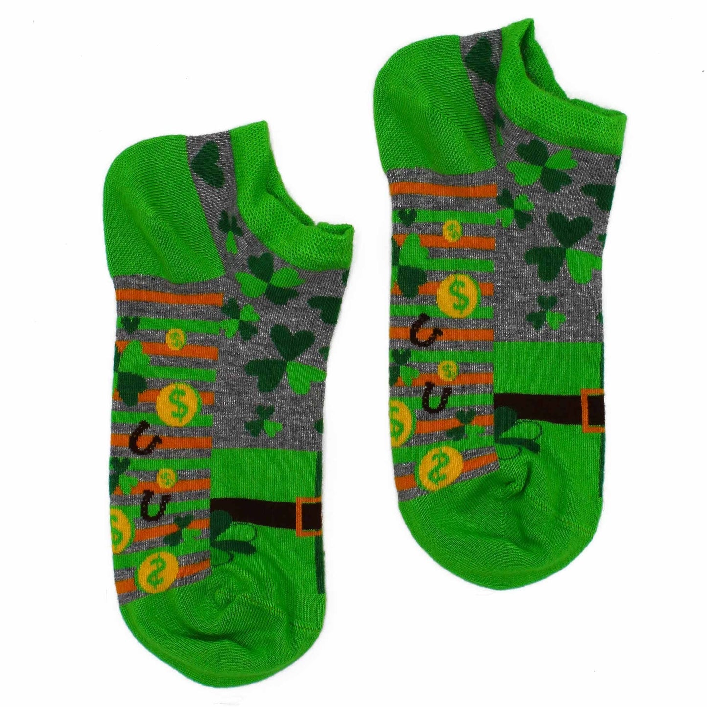 Polished M/L Hop Hare Bamboo Socks Low (7.5-11.5) - Lucky Socks featuring natural patterning and unique variations - Luna Panther
