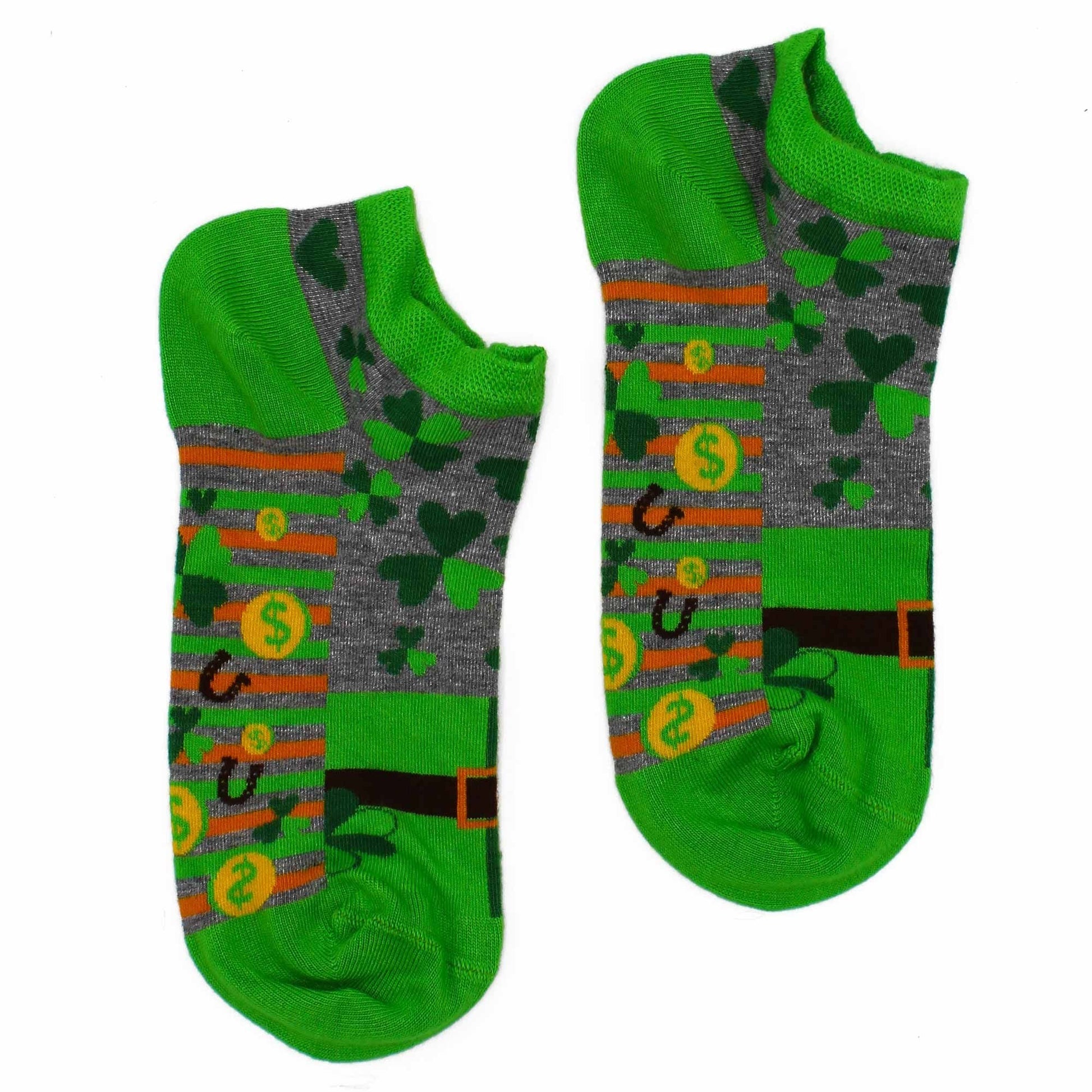 Polished M/L Hop Hare Bamboo Socks Low (7.5-11.5) - Lucky Socks featuring natural patterning and unique variations - Luna Panther