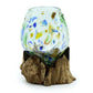 Molten Coloured Glass on Wood - Medium Bowl - Luna Panther