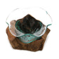 Molten Glass Fancy Sweet Bowl on Wood - Luna Panther
