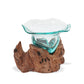 Molten Glass Fancy Sweet Bowl on Wood - Luna Panther