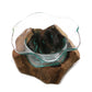 Molten Glass Fancy Sweet Bowl on Wood - Luna Panther