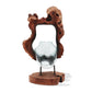 Molten Glass Hanging Art Vase on Wood - Luna Panther