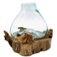 Molten Glass Large Fish Tank 3.7 litre (with light cavity) - 30cm - Luna Panther