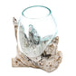 Molten Glass on Whitewash Wood - Medium Bowl - Luna Panther