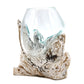 Molten Glass on Whitewash Wood - Medium Bowl - Luna Panther