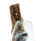 Molten Glass on Wood - Hanging Bowl - Luna Panther
