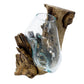 Molten Glass on Wood - Hanging Bowl - Luna Panther