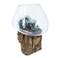 Molten Glass on Wood - Large Bowl - Luna Panther