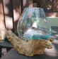 Molten Glass on Wood - Large Bowl - Luna Panther