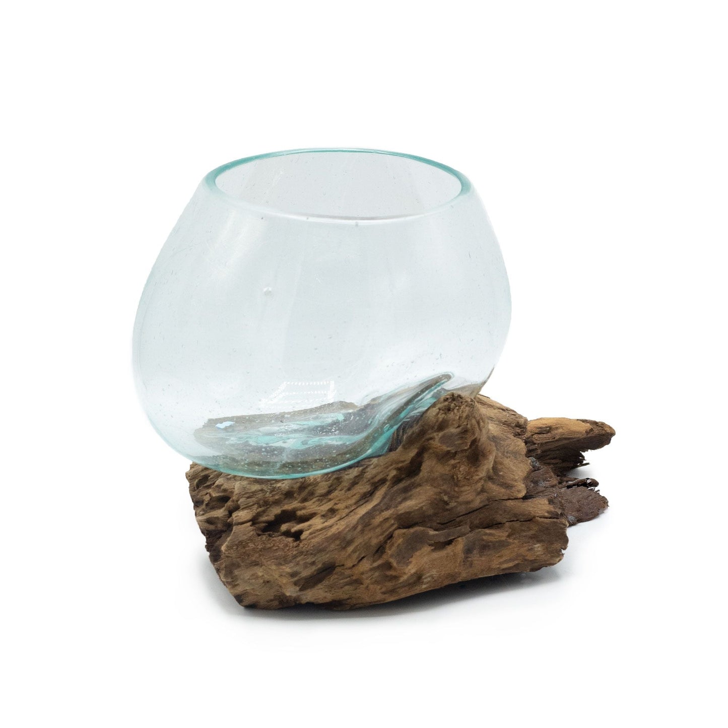 Molten Glass on Wood - Medium Bowl - Luna Panther