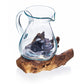 Molten Glass on Wood - Water Jug - Luna Panther
