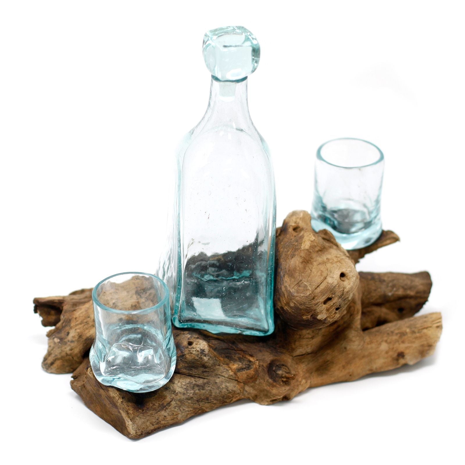 Molten Glass on Wood - Whisky Set - Luna Panther