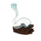 Molten Glass on Wood - Wine Decanter - Luna Panther