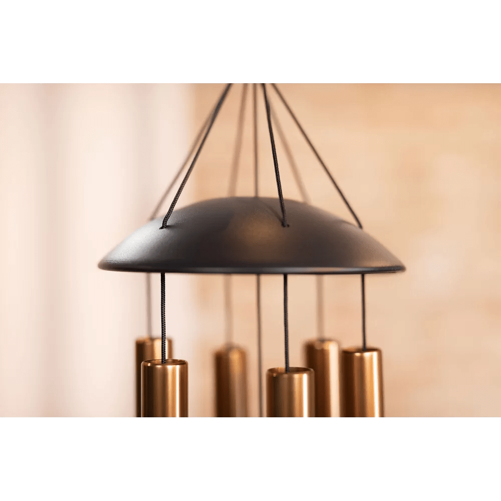 Polished Moon Meditation Chime 32 80 Cm 432 Hz Round Arch Bronze Mmc32B featuring natural patterning and unique variations - Luna Panther