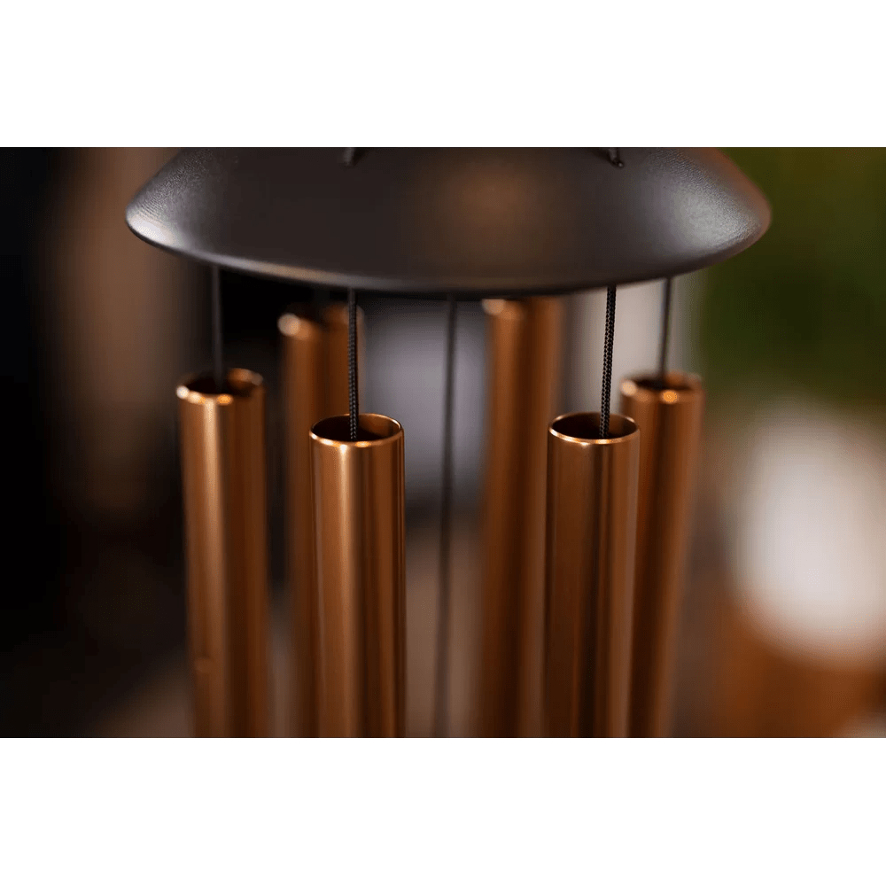 Polished Moon Meditation Chime 32 80 Cm 432 Hz Round Arch Bronze Mmc32B featuring natural patterning and unique variations - Luna Panther