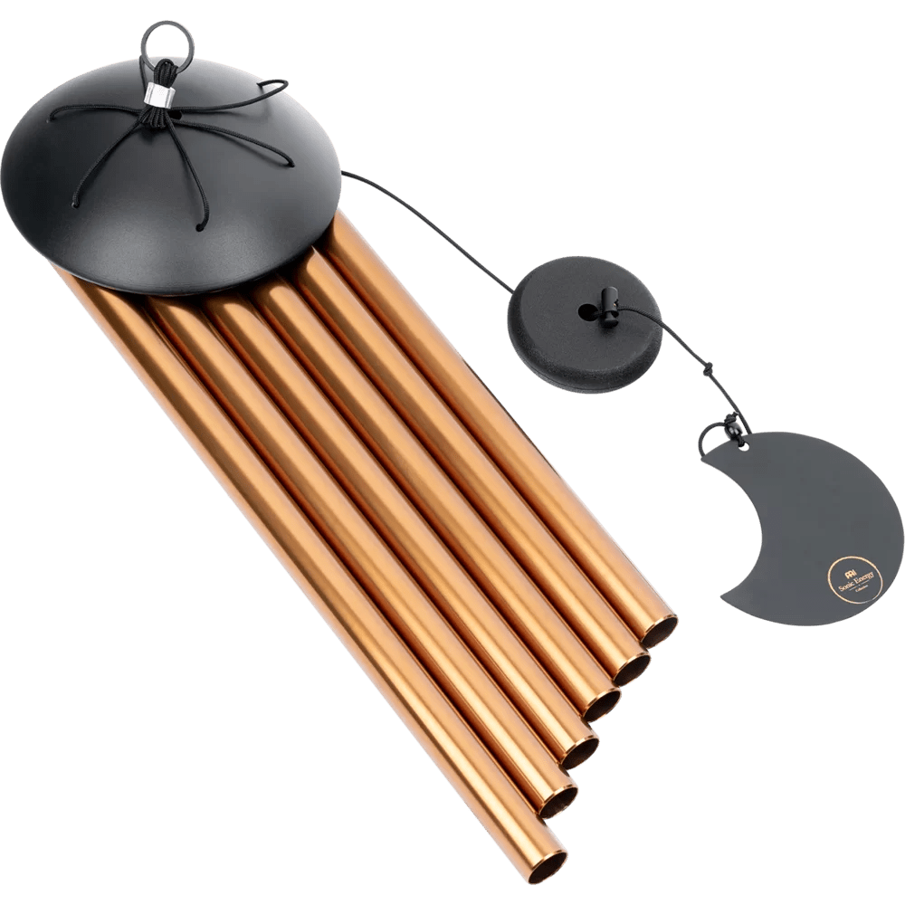 Polished Moon Meditation Chime 32 80 Cm 432 Hz Round Arch Bronze Mmc32B featuring natural patterning and unique variations - Luna Panther
