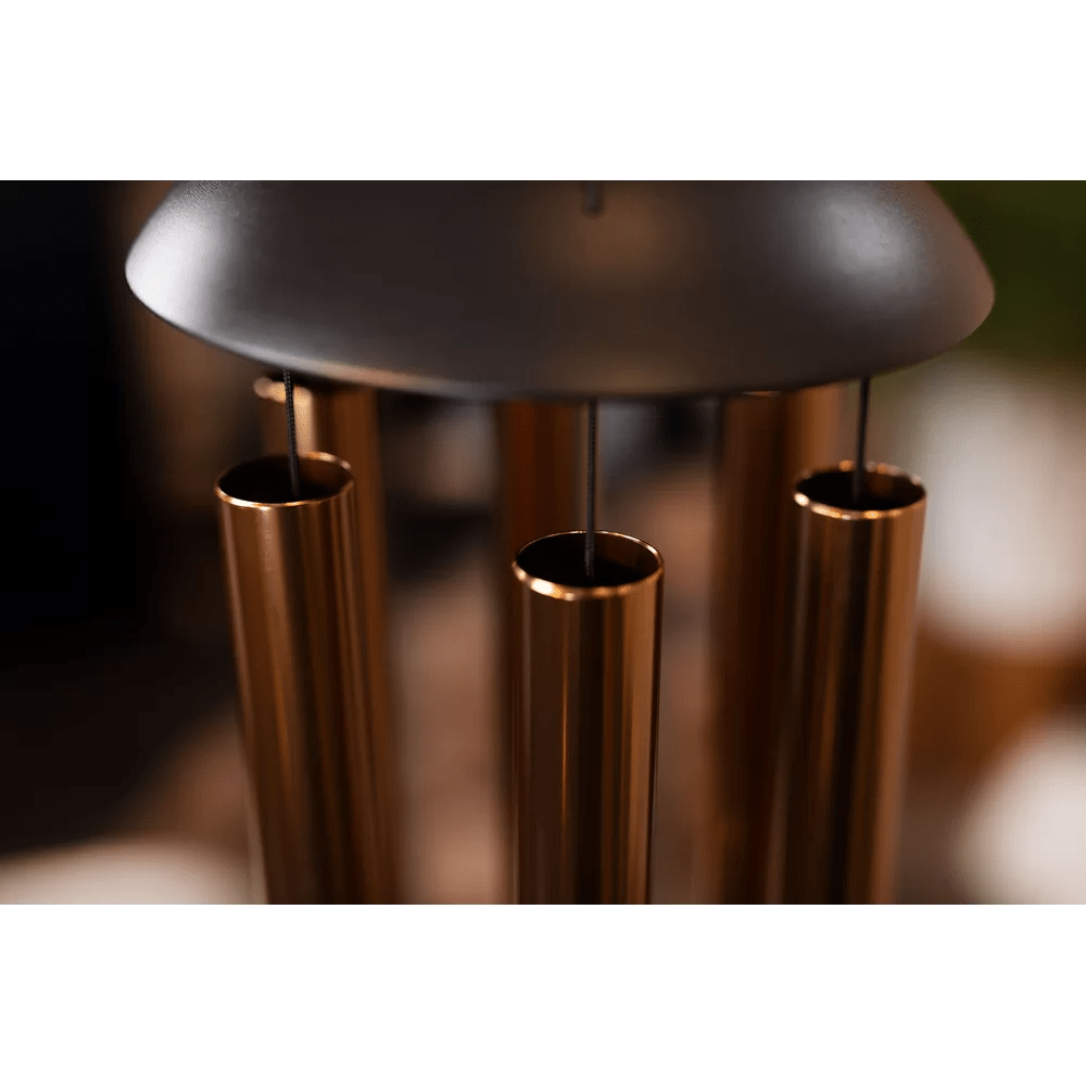 Polished Moon Meditation Chime 44 110 Cm 432 Hz Round Arch Bronze Mmc44B featuring natural patterning and unique variations - Luna Panther
