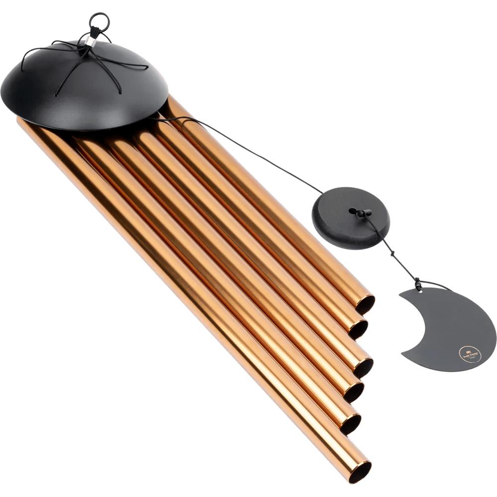 Polished Moon Meditation Chime 44 110 Cm 432 Hz Round Arch Bronze Mmc44B featuring natural patterning and unique variations - Luna Panther