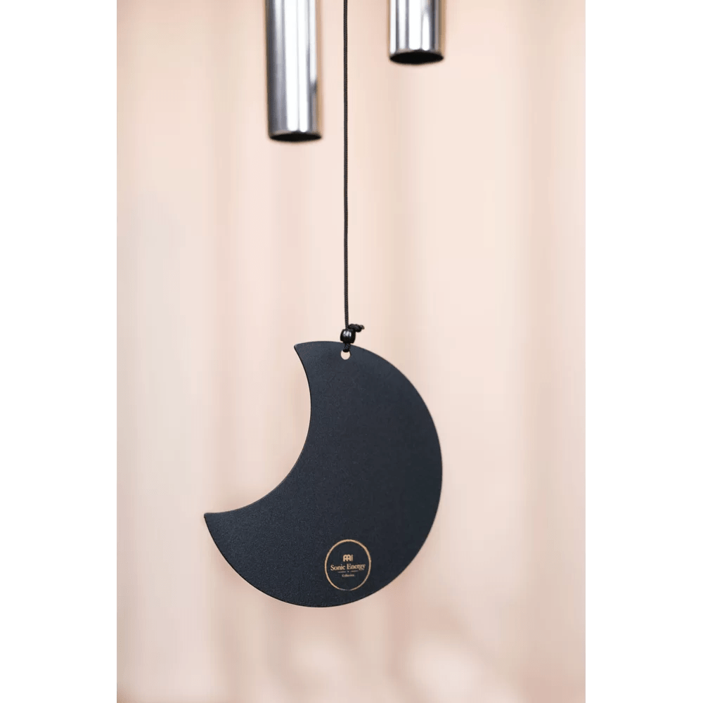 Polished Moon Meditation Chime 44 110 Cm 432 Hz Round Arch Silver Mmc44S featuring natural patterning and unique variations - Luna Panther