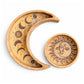 Moon Shaped Round Tray Set of 2 — decorative trays, image 3 of 5.