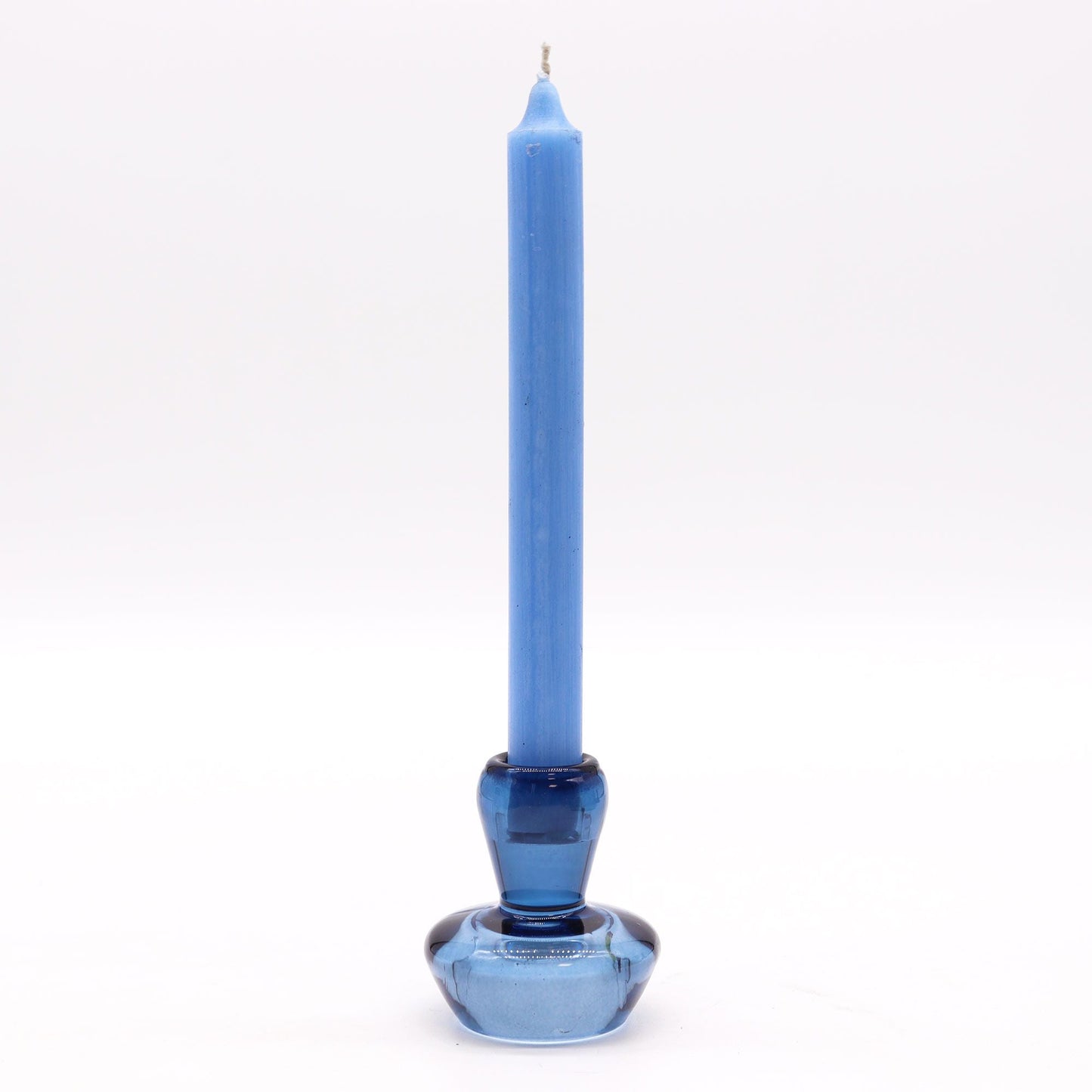 Polished Mushroom Flip Dinner Candle / Tealight Holder - Royal Blue featuring natural patterning and unique variations - Luna Panther
