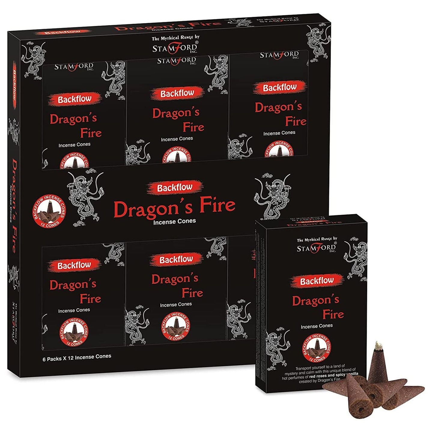 Mythical Backflow Cones - Dragon Fire - Luna Panther