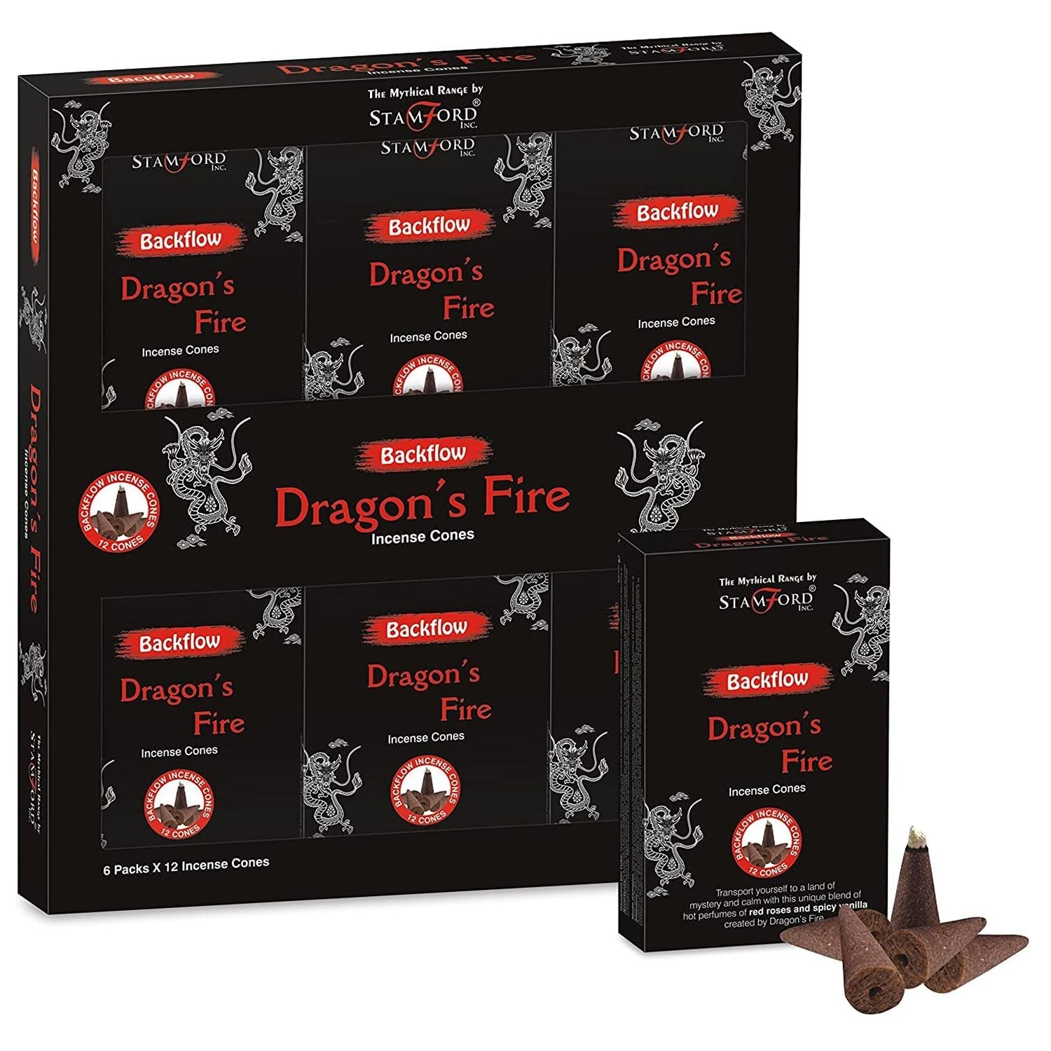 Mythical Backflow Cones - Dragon Fire - Luna Panther