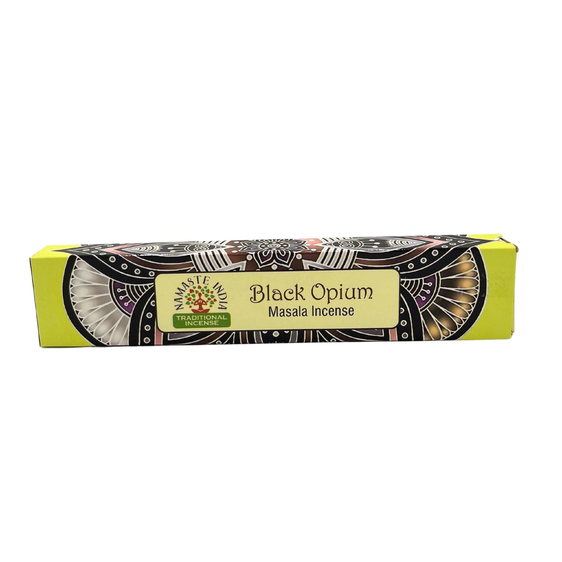 Polished Namaste Mandala Masala Incense - Black Opium featuring natural patterning and unique variations - Luna Panther