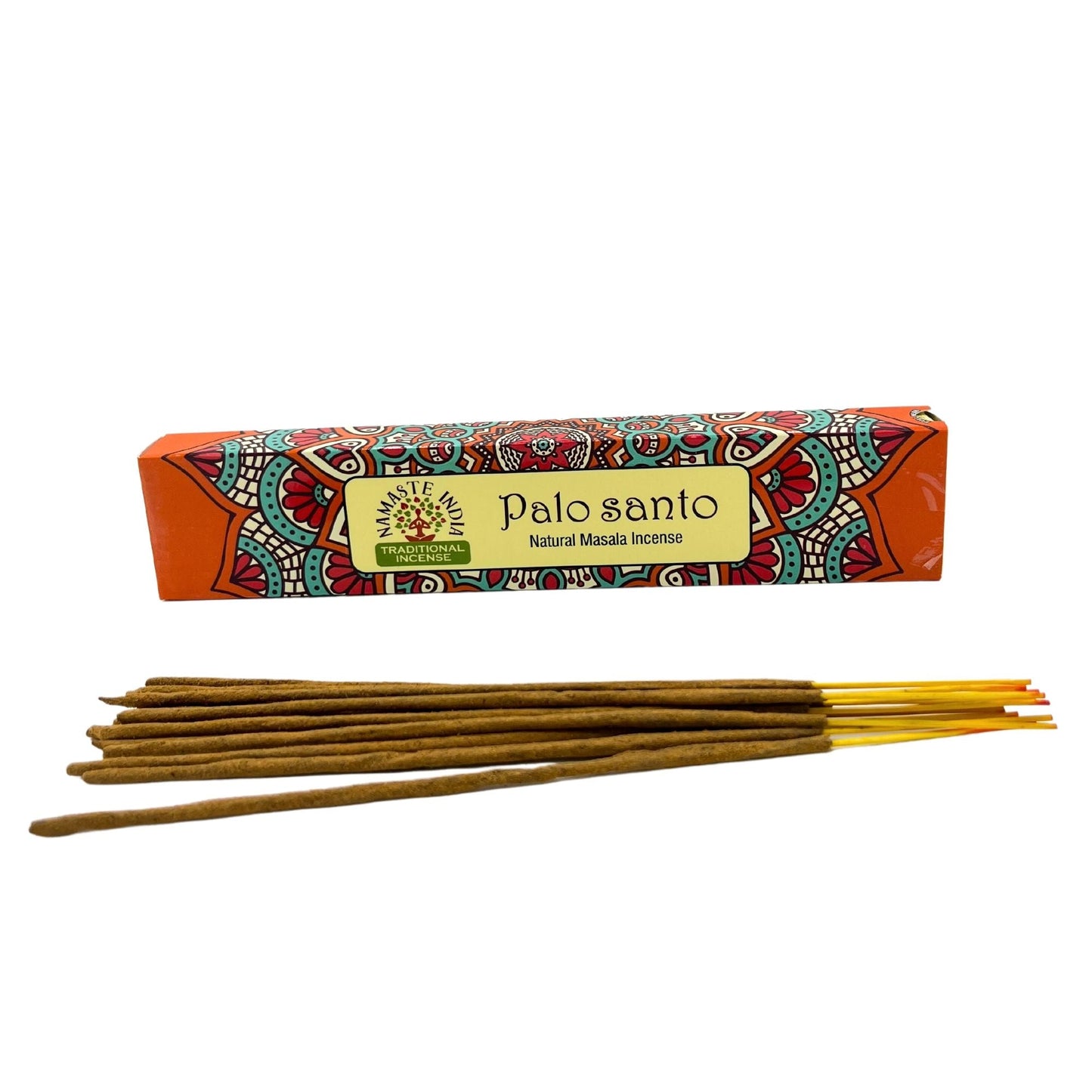 Polished Namaste Mandala Masala Incense - Palo Santo featuring natural patterning and unique variations - Luna Panther