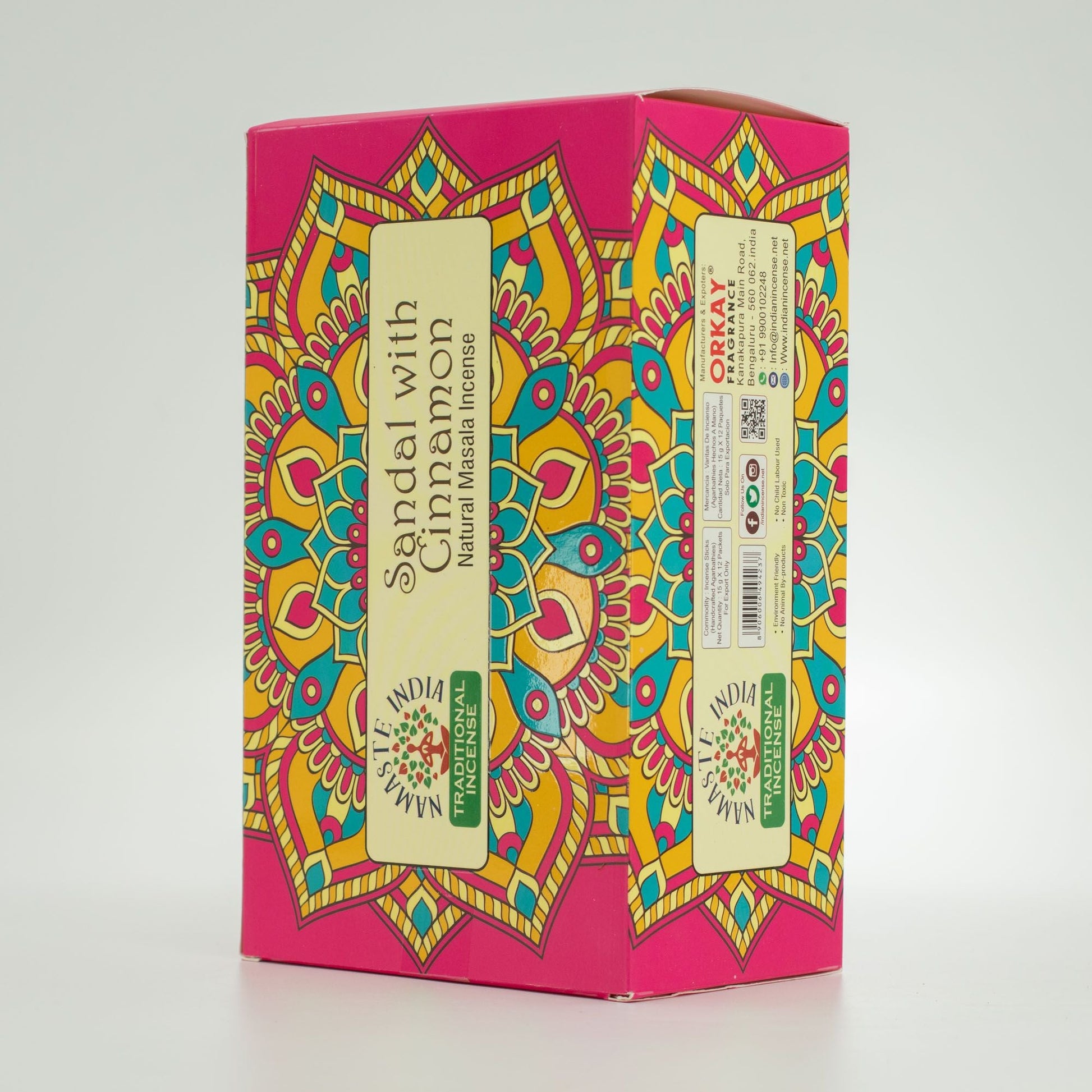 Namaste Mandala Masala Incense - Sandal with Cinnamon - Luna Panther