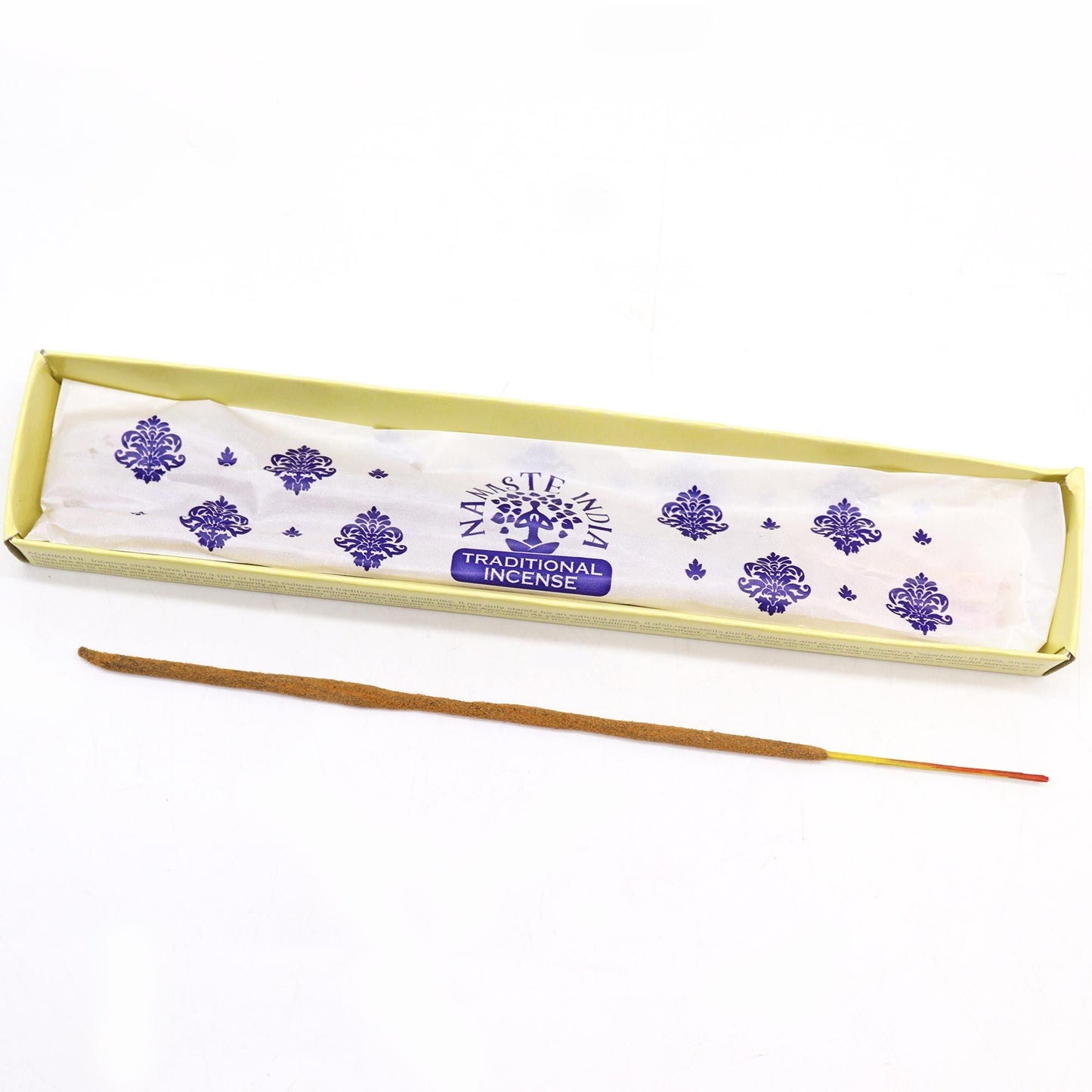 Polished Namaste Mandala Masala Incense Sandalwood featuring natural patterning and unique variations - Luna Panther
