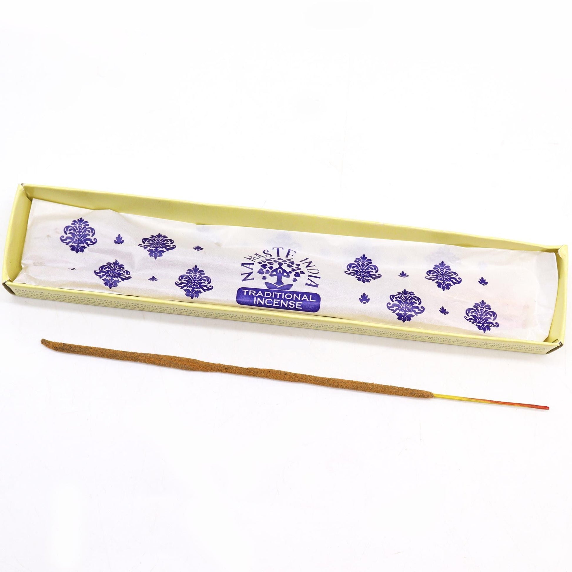 Polished Namaste Mandala Masala Incense Sandalwood featuring natural patterning and unique variations - Luna Panther