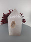 Polished Natural Agate Polished Point 268g 90mm featuring banded patterns and glossy finish - Luna Panther
