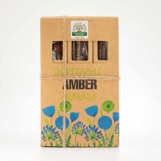 Natural Botanical Masala Incense - Amber - Luna Panther