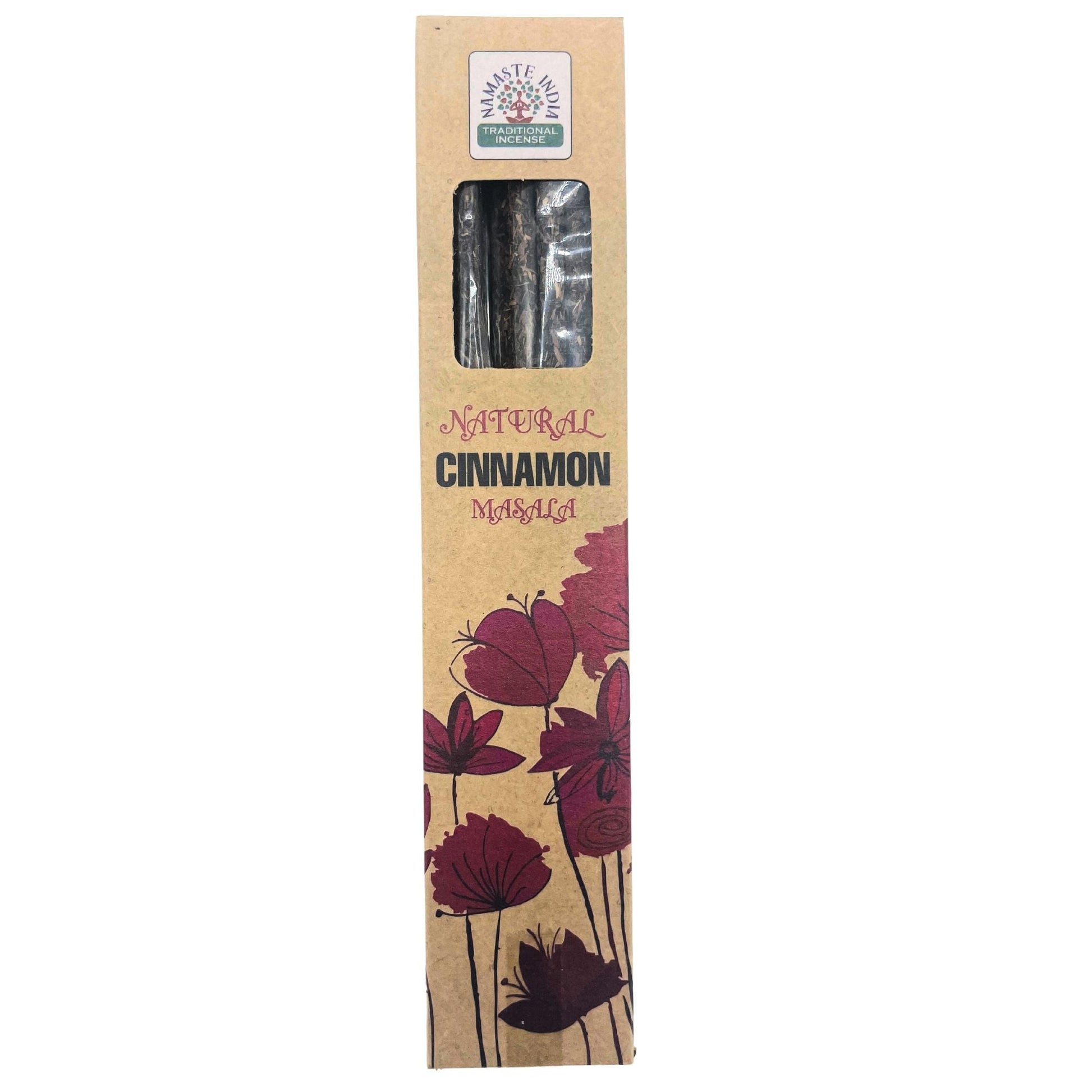 Polished Natural Botanical Masala Incense Cinnamon 1 featuring natural patterning and unique variations - Luna Panther