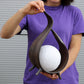 Natural Coconut Lamp - Chocolate Wrapover Twist - Luna Panther