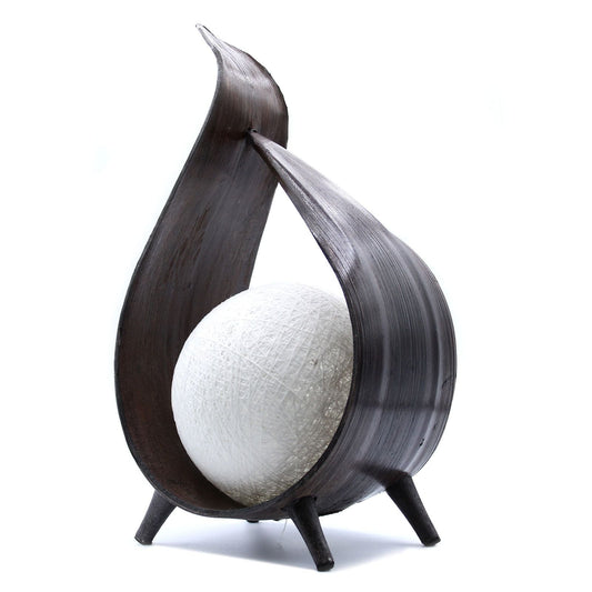 Natural Coconut Lamp - Chocolate Wrapover Twist - Luna Panther