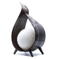 Natural Coconut Lamp - Chocolate Wrapover Twist - Luna Panther