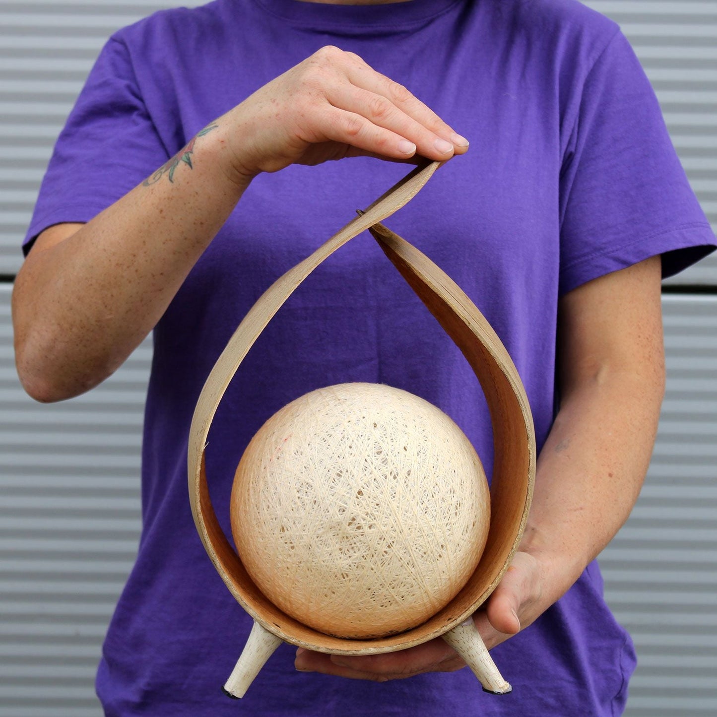 Natural Coconut Lamp - Natural Loop - Luna Panther