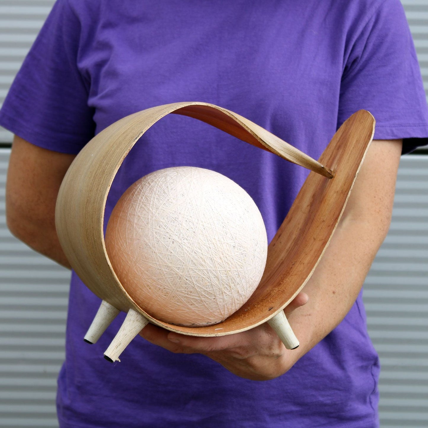 Natural Coconut Lamp - Natural Wrapover - Luna Panther