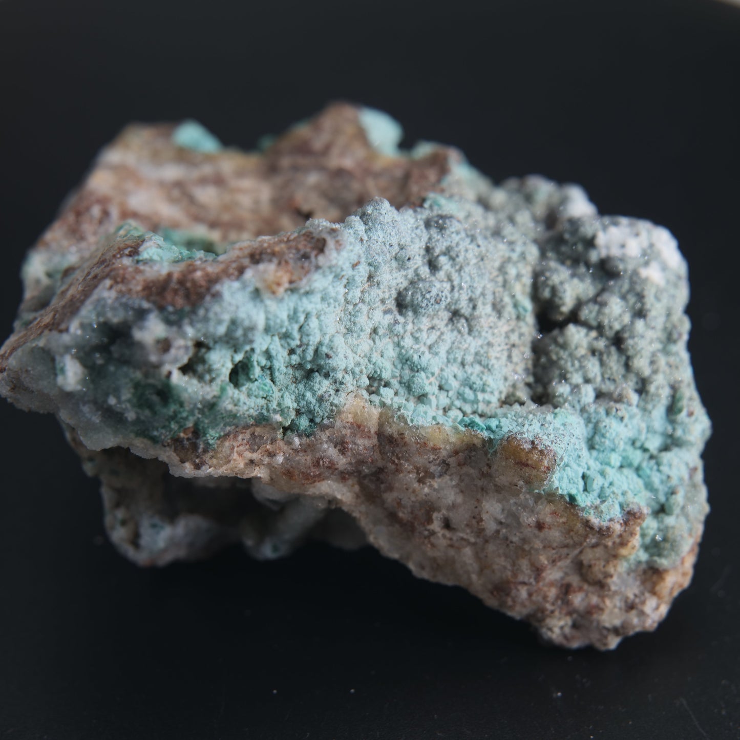 Natural Druzy Chrysocolla Dolomite with Malachite 172g - Luna Panther