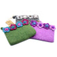 Natural Felt Zipper Pouches – Four Flowers - Luna Panther