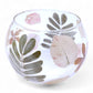 Natural Floral Glass - Bowl Candle Holder - Primavera - (8x10cm) - Luna Panther