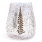 Natural Floral Glass - Large Bowl Candle Holder - Pino - (15x12cm) - Luna Panther