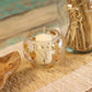 Natural Floral Glass - Large Bowl Candle Holder - Rosa - (12x13cm) - Luna Panther