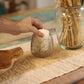 Natural Floral Glass - Straight Candle Holder - Pino - (10x9cm) - Luna Panther