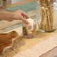 Natural Floral Glass - Straight Candle Holder - Primavera - (8x8cm) - Luna Panther