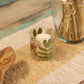 Natural Floral Glass - Straight Candle Holder - Primavera - (8x8cm) - Luna Panther