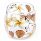 Natural Floral Glass - Straight Candle Holder - Rosa - (8x8cm) - Luna Panther